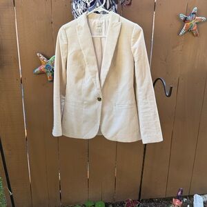 J. Crew Women's Beige Corduroy Blazer